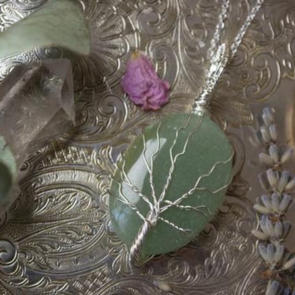 Silver Wire Wrapped Tree of Life Necklace - Picture 1 of 2
